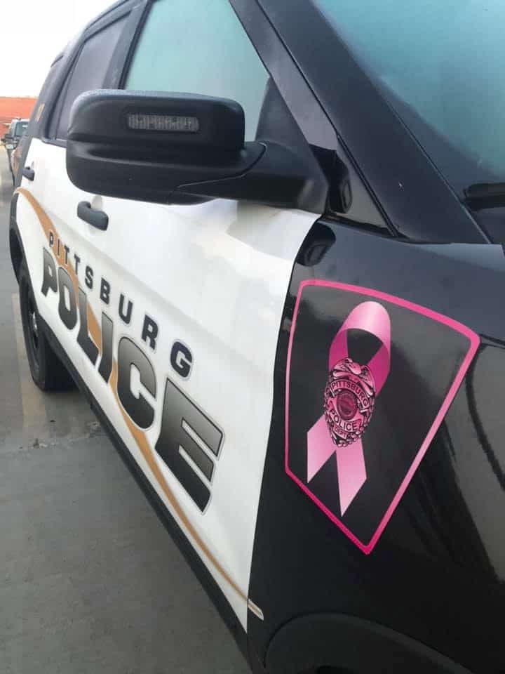 Pittsburg Police Department honors Breast Cancer Awareness Month