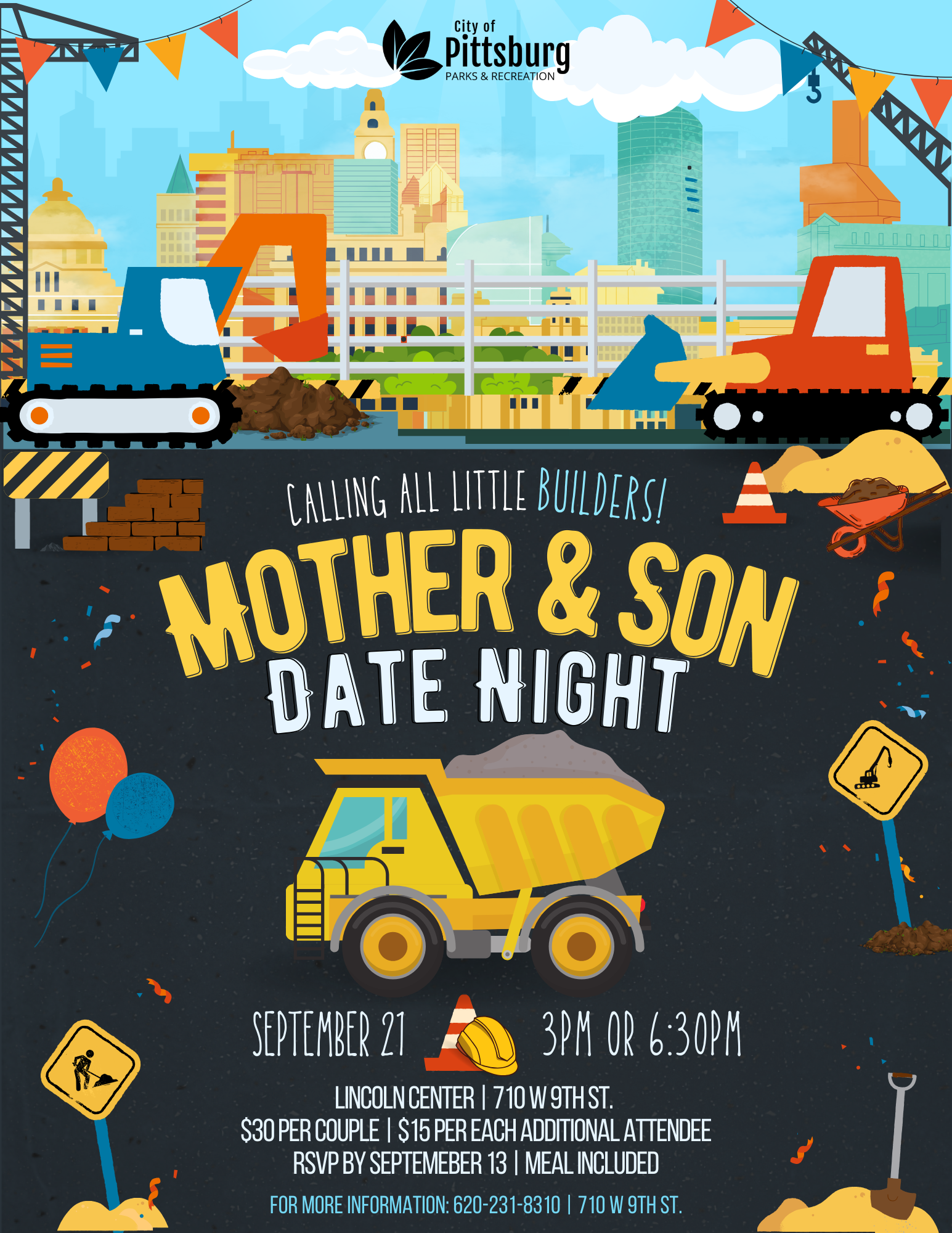 Pittsburg Parks & Recreation Department to host annual Mother & Son Date Night